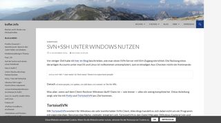 
                            8. SVN+SSH unter Windows nutzen | kofler.info