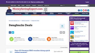 
                            7. Swagbucks Discount Codes, Promo & Sales - Money Saving Expert