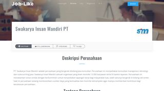 
                            10. Swakarya Insan Mandiri PT | Informasi Perusahaan | job-like.com