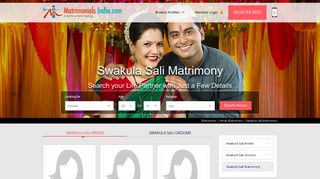 
                            6. Swakula Sali Matrimony - Matrimonials India