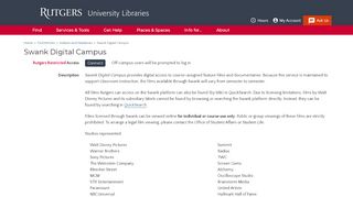 
                            11. Swank Digital Campus | Rutgers University Libraries