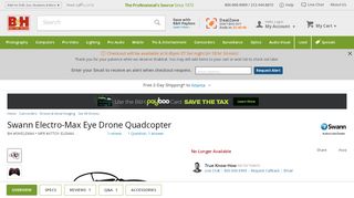 
                            13. Swann Electro-Max Eye Drone Quadcopter XTTOY-ELEMAX B&H ...