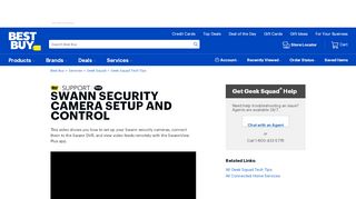 
                            7. Swann Security Camera Setup and Control: Geek Squad - Best Buy