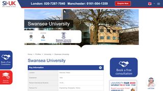 
                            8. Swansea University courses and application information - SI-UK
