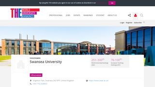 
                            13. Swansea University World University Rankings | THE