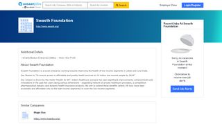 
                            5. Swasth Foundation | Job Openings, Salary & Reviews at AasaanJobs