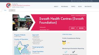 
                            4. Swasth Health Centres (Swasth Foundation) | The Center for Health ...