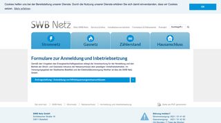 
                            10. SWB Netz - Anmeldung und Inbetriebsetzung