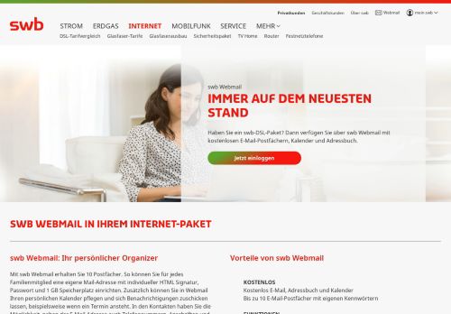 
                            4. swb Webmail | Kostenloses E-Mail-Postfach | swb