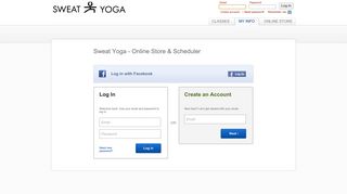 
                            11. Sweat Yoga Online - MINDBODY: Login