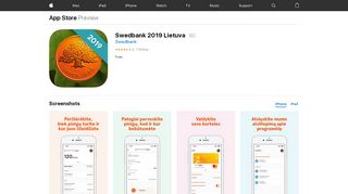 
                            12. Swedbank 2019 Lietuva on the App Store - iTunes - Apple