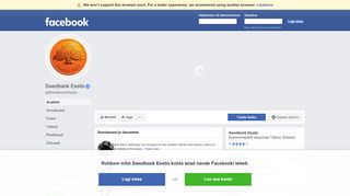 
                            2. Swedbank Eestis - Avaleht | Facebook