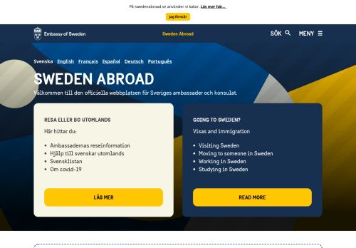 
                            7. Sweden Abroad: Startsida
