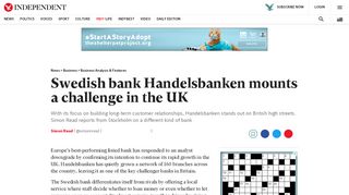 
                            11. Swedish bank Handelsbanken mounts a challenge in the UK | The ...