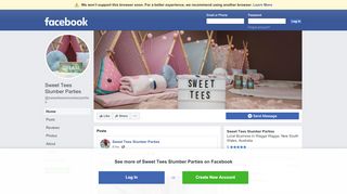 
                            4. Sweet Tees Slumber Parties - Home | Facebook