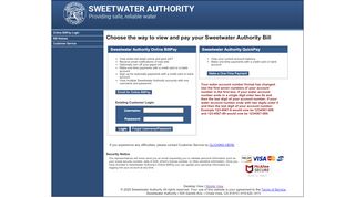 
                            12. Sweetwater Authority - Online BillPay