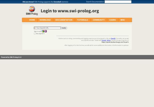 
                            4. SWI-Prolog login