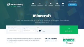 
                            6. Swifthosting.dk - Stabil SSD Minecraft server med plugin installer