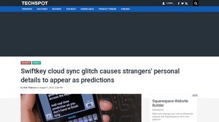 
                            11. Swiftkey cloud sync glitch causes strangers' personal ...