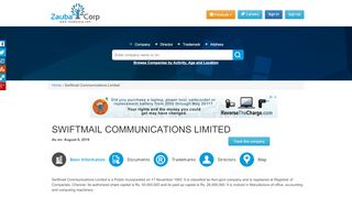 
                            11. SWIFTMAIL COMMUNICATIONS LIMITED - Company, directors and ...