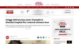 
                            12. Swiggy delivery boy saves 10 people in Mumbai hospital fire ...