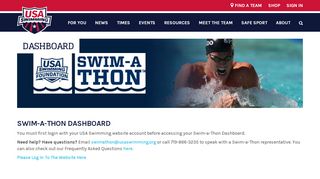 
                            11. Swim-a-Thon Dashboard - USA Swimming