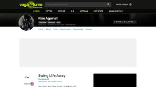 
                            9. Swing Life Away - Rise Against - VAGALUME