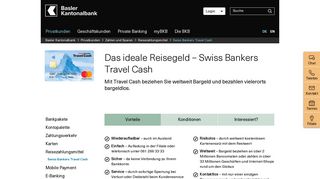 
                            5. Swiss Bankers Travel Cash - Privatkunden - Basler Kantonalbank