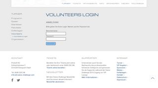 
                            8. Swiss Challenge: Volunteers Login