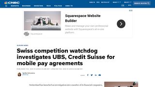 
                            5. Swiss competition watchdog investigates UBS, Credit ...