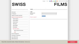 
                            12. SWISS FILMS: Login