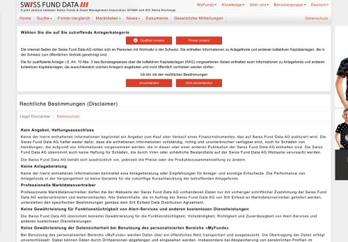 
                            4. Swiss Fund Data: Anlagefonds - Fonds - Funds - ETF - Exchange ...