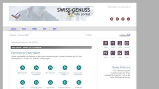 
                            12. SWISS GENUSS - Info Portal - Schweiz - SBB Fahrplan