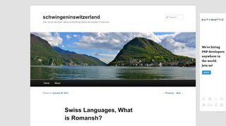 
                            13. Swiss Languages, What is Romansh? | schwingeninswitzerland