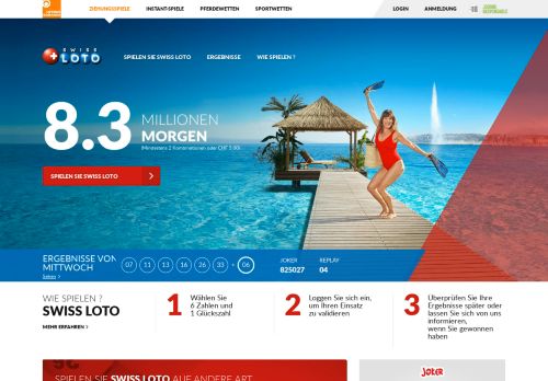 
                            5. Swiss Loto erkunden - Loterie Romande