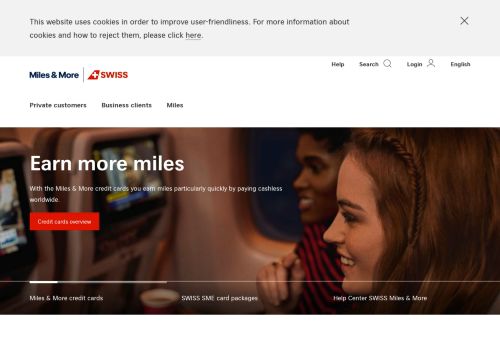 SWISS Miles & More credit cards: Credit card for Switzerland
