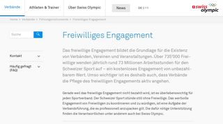 
                            11. Swiss Olympic - Freiwilliges Engagement