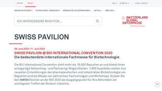 
                            12. SWISS Pavilion at BIO International Convention
