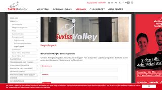 
                            13. Swiss Volley: Login/Logout