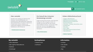 
                            12. swissbib : Suche | Bibliothek, Dokumentation, Archiv