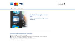 
                            1. Swisscard App - cardservice
