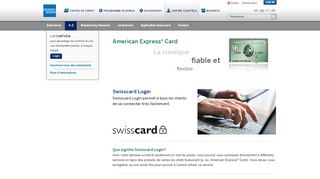 
                            12. Swisscard Login - American Express