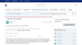 
                            9. Swisscom Easy Login | Swisscom Community