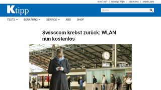
                            13. Swisscom krebst zurück: WLAN nun kostenlos - Artikel - www.ktipp.ch
