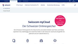 
                            4. Swisscom myCloud – der Onlinespeicher | Swisscom KMU