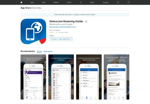 
                            7. Swisscom Roaming Guide im App Store - iTunes - Apple