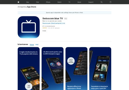
                            9. Swisscom TV Air su App Store - iTunes - Apple