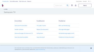 
                            4. Swisscom TV - Hilfe | Swisscom