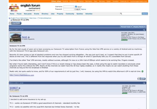 
                            11. Swisscom TV via VPN - English Forum Switzerland