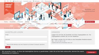 
                            3. Swissdidac - Aussteller Log-in